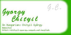 gyorgy chityil business card