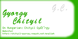 gyorgy chityil business card
